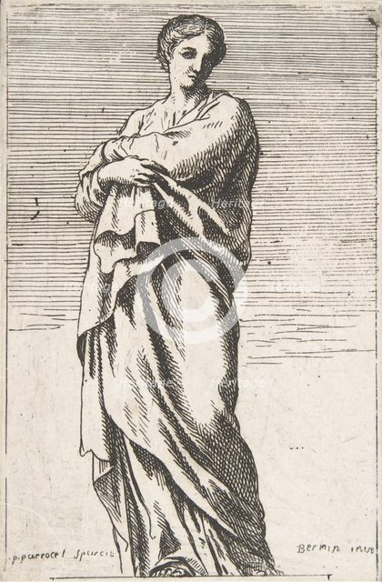 Standing Female Figure, ca. 1739-40., ca. 1739-40. Creator: Pierre Ignace Parrocel.