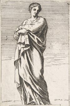 Standing Female Figure, ca. 1739-40., ca. 1739-40. Creator: Pierre Ignace Parrocel