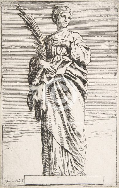 Standing Female Figure, ca. 1739-40., ca. 1739-40. Creator: Pierre Ignace Parrocel.