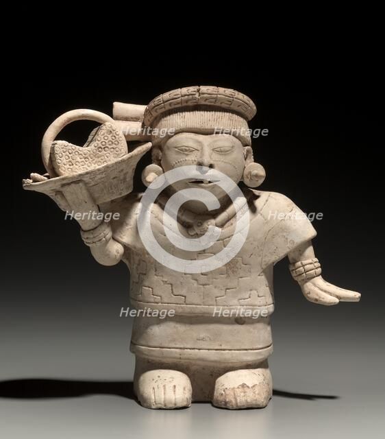 Standing Female with Basket, 600-1000. Creator: Unknown.