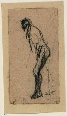 Standing Figure, 1848/52. Creator: Jean Francois Millet