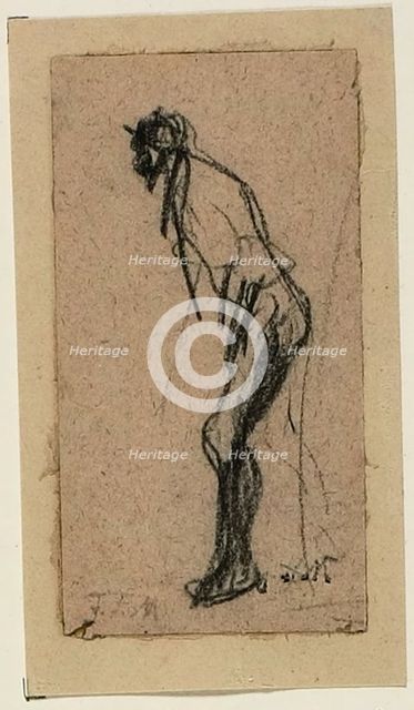 Standing Figure, 1848/52. Creator: Jean Francois Millet.