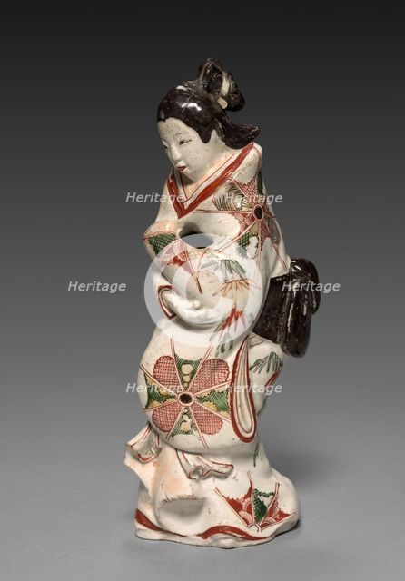 Standing Figure of a Beauty: Arita Ware, 1600s. Creator: Unknown.