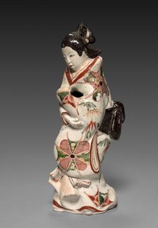 Standing Figure of a Beauty: Arita Ware, 1600s. Creator: Unknown