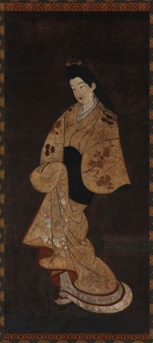 Standing figure of a girl, Edo period, 18th century. Creator: Unknown