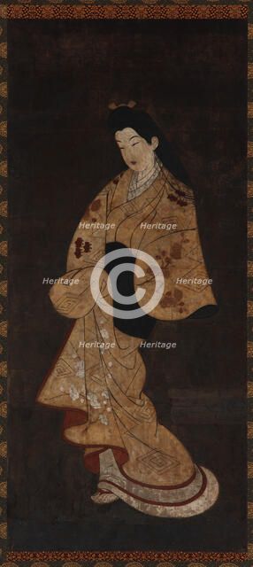 Standing figure of a girl, Edo period, 18th century. Creator: Unknown.