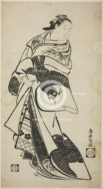 Standing Figure of a Woman, c. 1715. Creator: Torii Kiyomasu I.