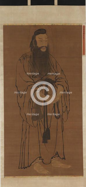 Standing figure of Lü Dongbin, Ming dynasty, 1368-1644. Creator: Unknown.