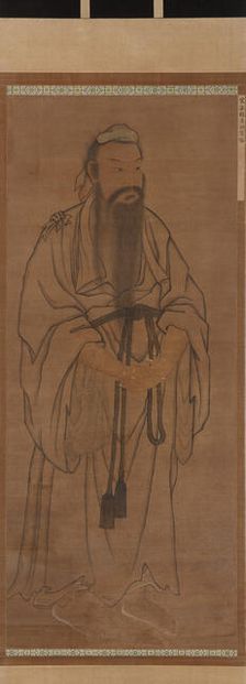 Standing figure of Lü Dongbin, Ming or Qing dynasty, 17th century. Creator: Unknown