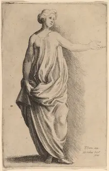 Standing Figure. Creator: Wenceslaus Hollar
