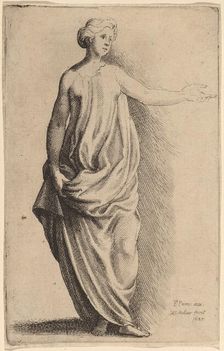 Standing Figure. Creator: Wenceslaus Hollar