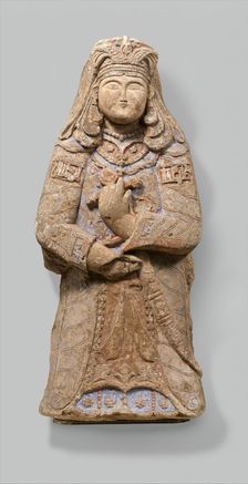 Standing Figure with Feathered Headdress, Iran, 12th-early 13th century. Creator: Unknown