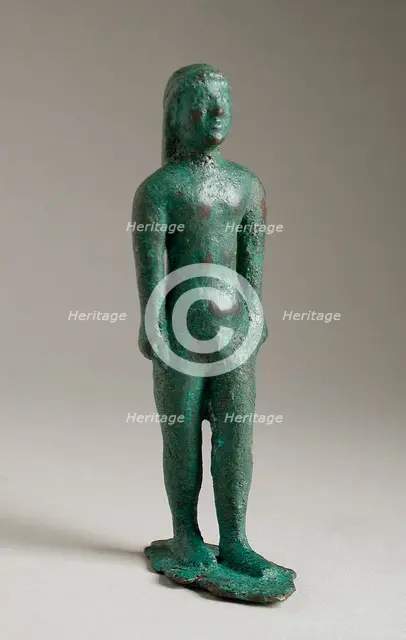 Standing Kouros Figurine, 6th century BCE or modern. Creator: Unknown.
