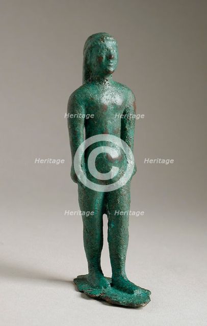 Standing Kouros Figurine, 6th century BCE or modern. Creator: Unknown.