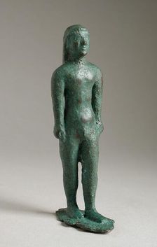 Standing Kouros Figurine, 6th century BCE or modern. Creator: Unknown