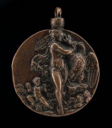 Standing Leda and the Swan [obverse], c. 1520. Creator: Unknown