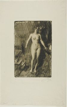 Standing Model, 1901. Creator: Anders Leonard Zorn