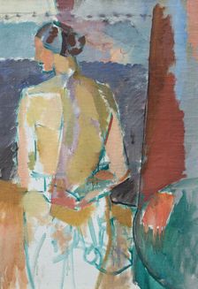 Standing model, 1918-1920. Creator: Karl Isakson