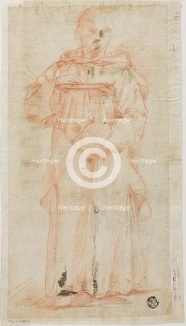 Standing Monk Holding Host and Palen, n.d. Creators: Lodovico Carracci, Simone Cantarini, Bartolomeo Cesi.