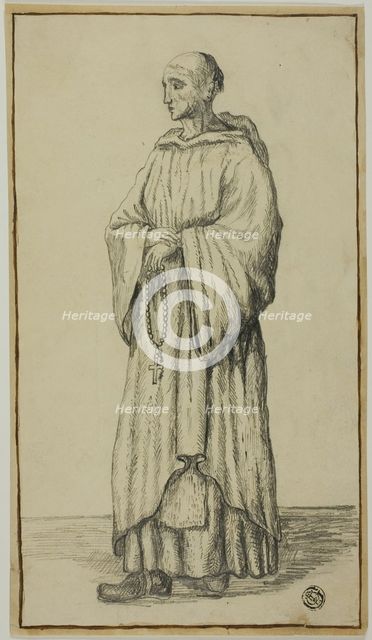 Standing Monk, n.d. Creator: Unknown.