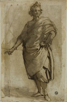 Standing Male Figure, c.1600. Creator: Jacopo Chimenti