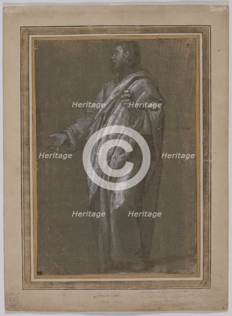 Standing Male Figure, c. 1610/13. Creator: Ludovico Cardi Cigoli (Italian, 1559-1613).