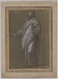 Standing Male Figure, c. 1610/13. Creator: Ludovico Cardi Cigoli (Italian, 1559-1613)
