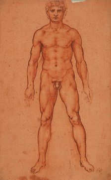 Standing male nude, 1503-1506. Creator: Leonardo da Vinci (1452-1519)