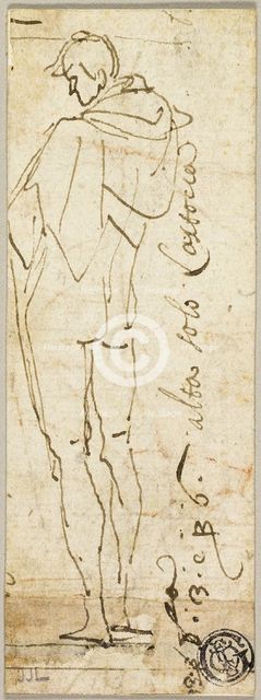 Standing Male Nude, 1680/99. Creator: Unknown.