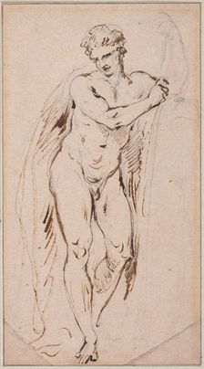 Standing Male Nude, between 1827 and 1875. Creator: Jean-Baptiste Carpeaux