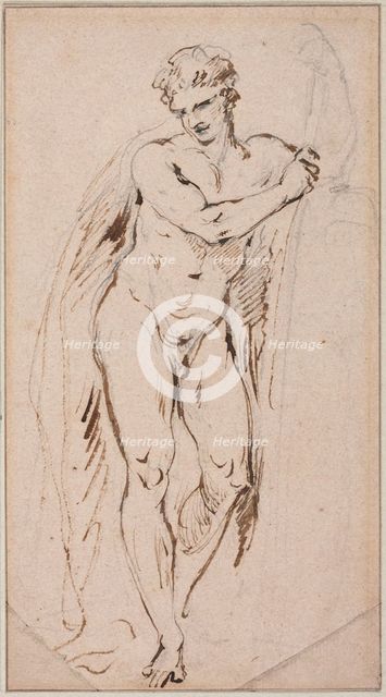 Standing Male Nude, between 1827 and 1875. Creator: Jean-Baptiste Carpeaux.