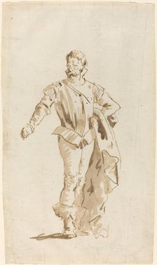 Standing Man in Sixteenth-Century Costume. Creator: Giovanni Battista Tiepolo