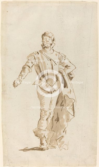 Standing Man in Sixteenth-Century Costume. Creator: Giovanni Battista Tiepolo.