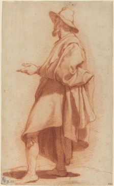 Standing Man Wearing a Cloak and Hat, c. 1602. Creator: Matteo Rosselli