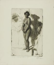 Standing Negress, 1901. Creator: Anders Leonard Zorn