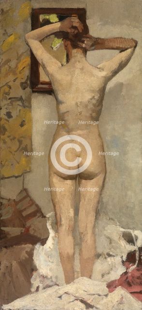 Standing Nude, 1893. Creator: George Hendrik Breitner.