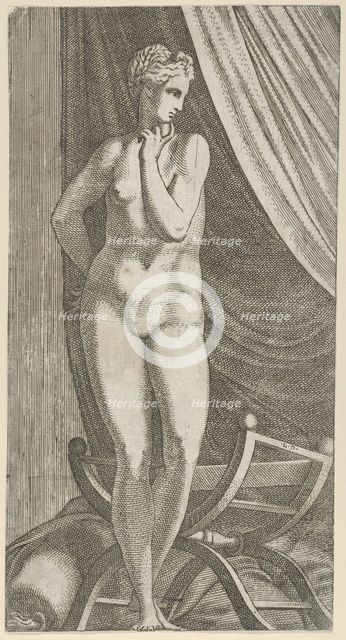 Standing Nude Woman, 1540-56. Creator: Leon Davent.