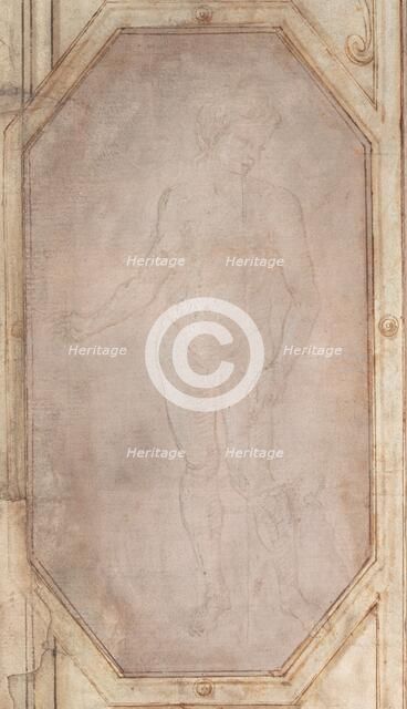 Standing Nude Youth, c. 1496. Creator: Filippino Lippi.