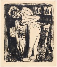 Standing Nude in a Room, 1921. Creator: Ernst Kirchner