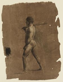 Standing Nude Male Figure, c1820-1848. Creator: Thomas Cole