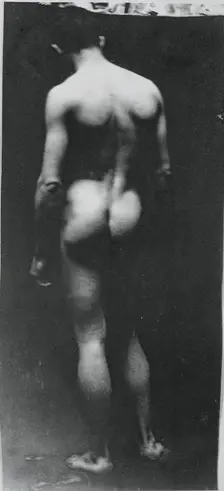 Standing Nude (Samuel Murray), c. 1890-1892. Creator: Thomas Eakins