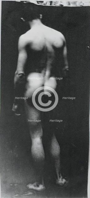Standing Nude (Samuel Murray), c. 1890-1892. Creator: Thomas Eakins.