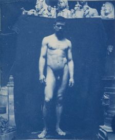 Standing Nude (Samuel Murray), c. 1890-1892. Creator: Thomas Eakins