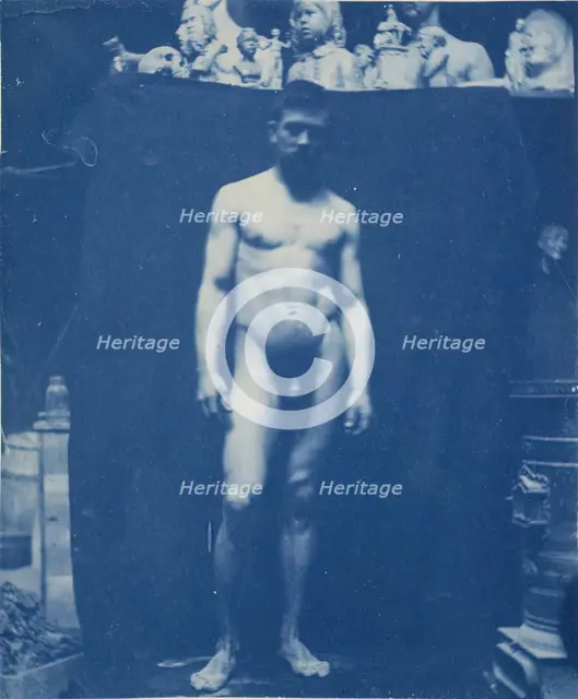 Standing Nude (Samuel Murray), c. 1890-1892. Creator: Thomas Eakins.