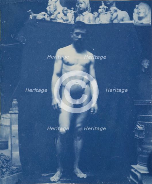Standing Nude (Samuel Murray), c. 1890-1892. Creator: Thomas Eakins.