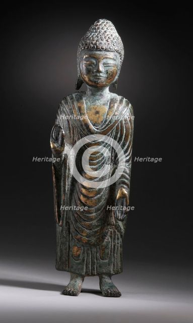 Standing Shakyamuni Buddha, Late 7th-8th century. Creator: Unknown.