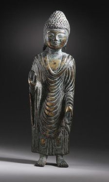 Standing Shakyamuni Buddha, Late 7th-8th century. Creator: Unknown