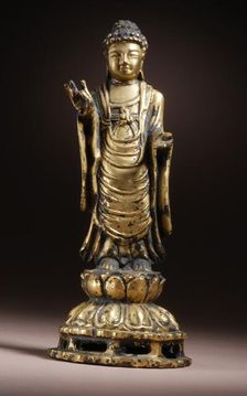 Standing Shakyamuni Buddha, Late 7th-8th century. Creator: Unknown