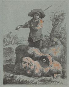 Standing Shepherd, 1760. Creator: Francesco Londonio