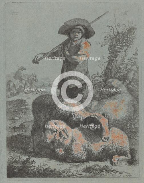 Standing Shepherd, 1760. Creator: Francesco Londonio.